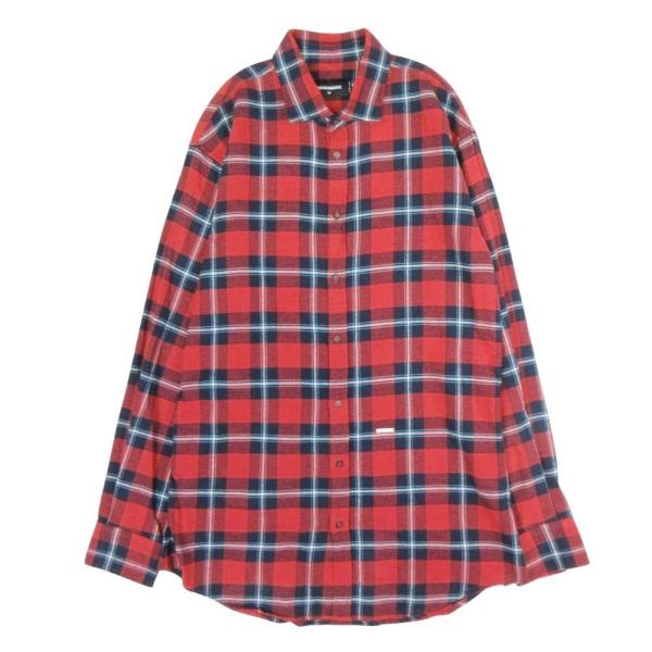 DSQUARED2 美品 19aw ディースクエアード タータンチェック ネルシャツ