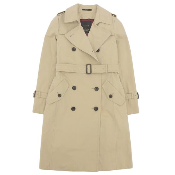 SANYO サンヨー 100年コート 定番トレンチコート ベージュ ライナー付 100年コート＞クラシックモデル ダブルトレンチコート(コート