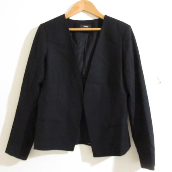 お値引き【美品✨️】Theory　LIGHT SAXONY2 サイズL 黒 theory（セオリー） 美品 LIGHT SAXONY BENEFIELD FL. ストレッチ ノー