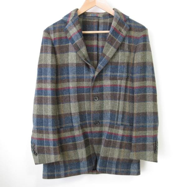 LARDINI（ラルディーニ） 良品 チェック柄 ウール テーラード 
