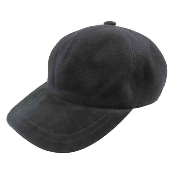 Berluti（ベルルッティ） 良品 カシミヤ100％ キャップ レザー