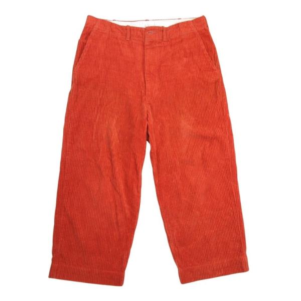 良品 e.sen イーセン 太畝 コーデュロイ ノータックパンツ ワイド