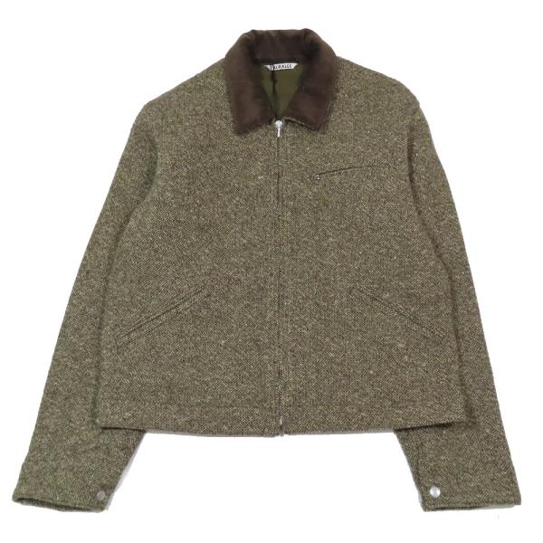 【美品】AURALEE ツイードジップブルゾン ブラウン 4 楽天市場】【中古】AURALEE WOOL HAIRLINE LIGHT TWEED ZIP