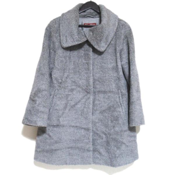 MaxMara STUDIO シャギーコート アルパカ 　ウール グレー 36 MaxMara STUDIO シャギーコート アルパカ ウール グレー 36