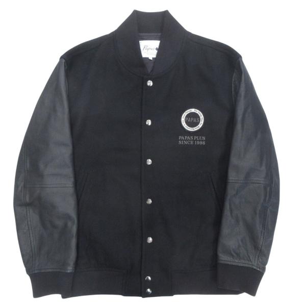 PAPAS（パパス） 美品 スタジャン メルトン ジャケット ジャンパー