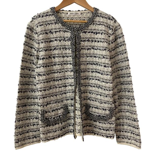 HANAE MORI ハナエモリ ミックスツイード ジャケット　絹混　40 kigaeru_271314009005
