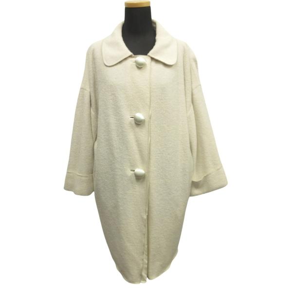 LANVIN en Bleu 美品 ランバンオンブルー ラウンドカラー コート