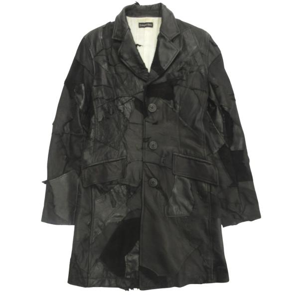 Yasuyuki Ishii（ヤスユキイシイ） マルチレザー パッチワーク コート