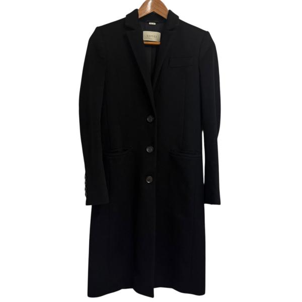 GUCCI（グッチ） 美品 ミケーレ期 チェスターコート 38 ブラック