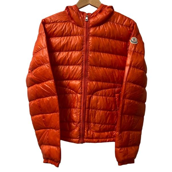 MONCLER（モンクレール） 良品 フーデッドダウンジャケット 1 オレンジ