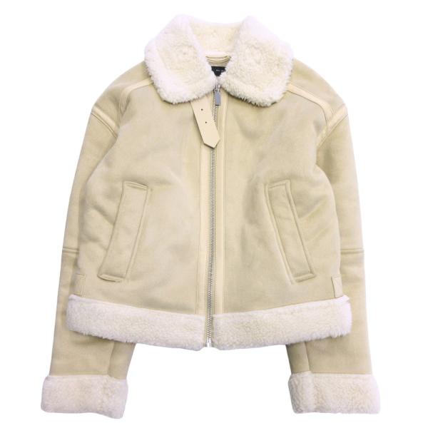 ZARA（ザラ） 美品 ムートン調 フェイクレザー フライト ジャケット