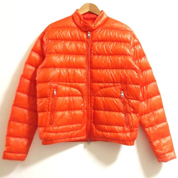 良品 MONCLER モンクレール ACORUS ライトダウンジャケット サイズ3 オレンジ メンズ 古着 中古 USED MONCLER（モンクレール） 良品 ACORUS ライトダウンジャケット サイズ3