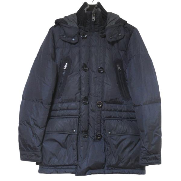 良品 MONCLER モンクレール MATHIAS マティアス フーディー ナイロン ダウンコート N3B サイズ2 ネイビー メンズ 古着 中古 USED MONCLER（モンクレール） 良品 MATHIAS マティアス フーディー