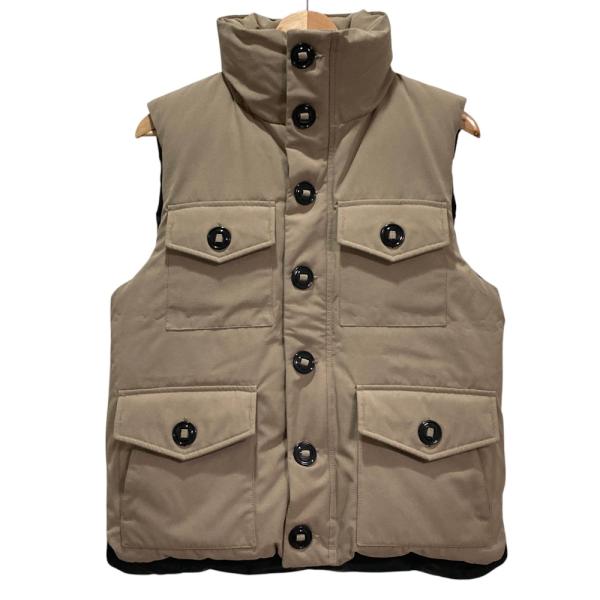 良品   カナダグース MONTREAL DOWN VEST モントリオール ダウンベスト 3434JM サイズM/M ベージュ メンズ 古着 中古 USED CANADA GOOSE（カナダグース） 良品 MONTREAL DOWN VEST