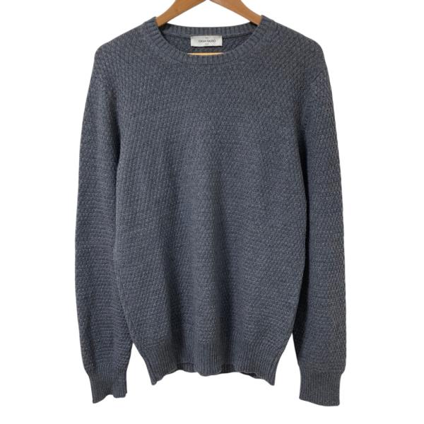 良品 GRAN SASSO グランサッソ クルーネック ウール ニット セーター サイズ50 グレー メンズ 古着 中古 USED Gran Sasso（グランサッソ） 良品 クルーネック ウール ニット