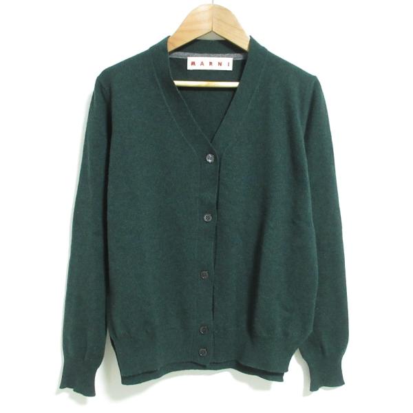 MARNI（マルニ） 美品 カシミヤ100％ Vネック ニットカーディガン 38