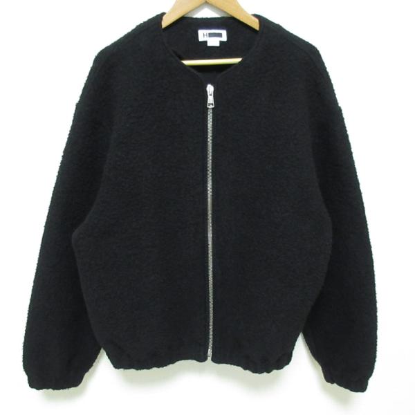 美品 H BEAUTY&YOUTH エイチ ビューティー＆ユース ナッピングウール ジップアップジャケット ブルゾン 1225-699-0843 USA38 ブラック メンズ 古着 中古 USED BEAUTY＆YOUTH UNITED ARROWS 美品 H BEAUTY&YOUTH エイチ