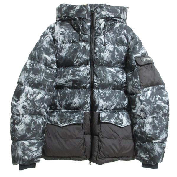 新品同様 WOOLRICH ウールリッチ SIERRA SHEEPSKIN JACKET フーデッドダウンジャケット WOCPS2741 Sサイズ ブラック メンズ 古着 中古 USED WOOLRICH（ウールリッチ） 新品同様 SIERRA SHEEPSKIN JACKET