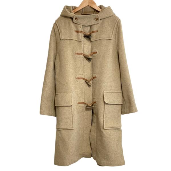 美品 GLOVERALL グローバーオール カシミヤブレンド ダッフルコート 36 ベージュ レディース 古着 中古