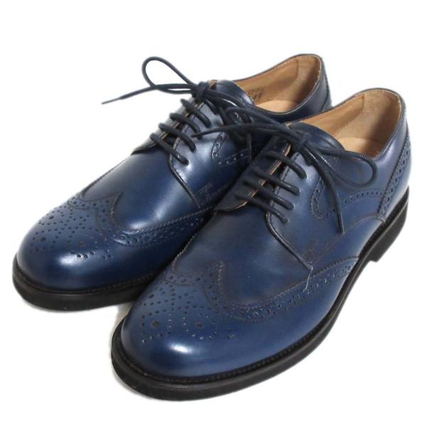 Tod's　トッズ　ドレスシューズ 美品 TOD'S トッズ レザー ウイングチップ ドレスシューズ ダービー