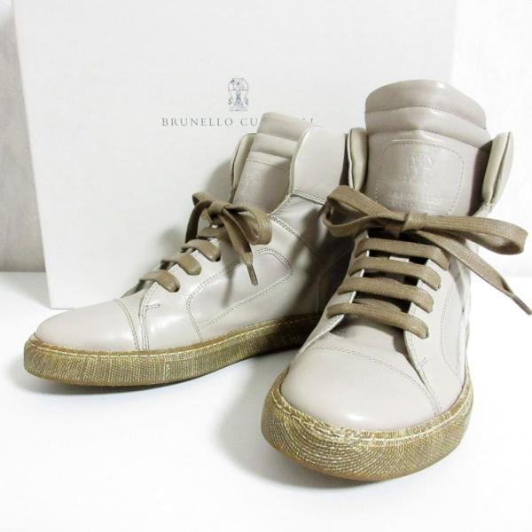BRUNELLO CUCINELLI（ブルネロクチネリ） 美品 レザー ハイカット