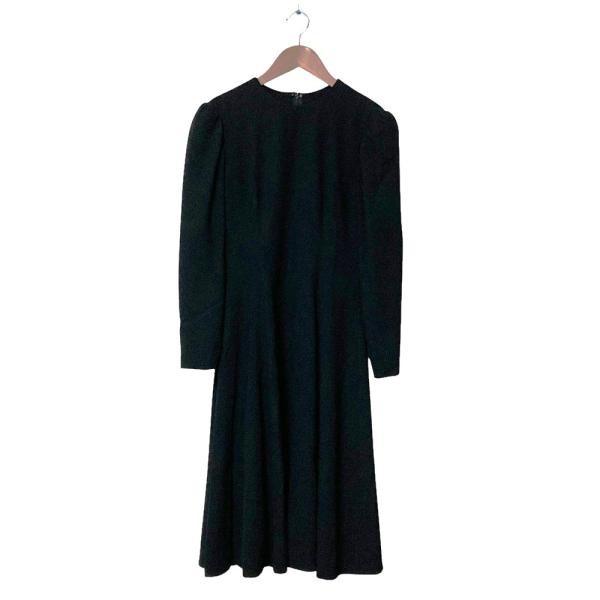 HANAEMORIハナエモリブラックワンピース38号 38サイズ】【HANAE MORI×CELFORDコラボ】 ワンショルダーロングドレス