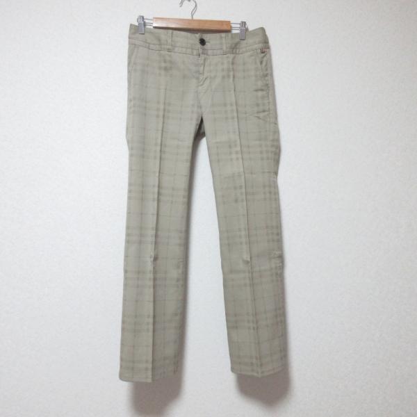 BURBERRY（バーバリー） 美品 スラックス チェックパンツ 42 ベージュ
