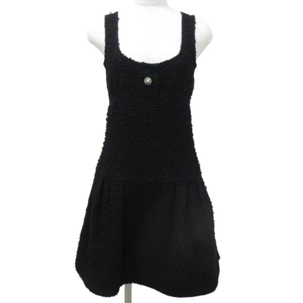CHANEL 美品 CHNEL シャネル ライオンボタン ウールブレンド