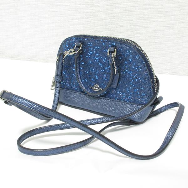 COACH グリッターミニバッグ Coach Crimson Glitter Micro Mini Sierra Bag F22891 MSRP