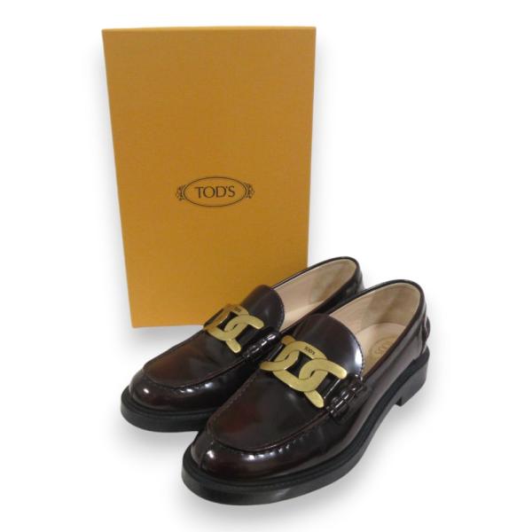 美品 TOD'S トッズ ケイト レザー ローファー シューズ size38
