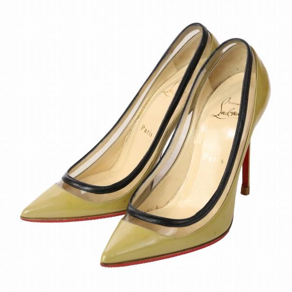 Christian Louboutin 良品 クリスチャンルブタン PUALANI 100 PATENT  