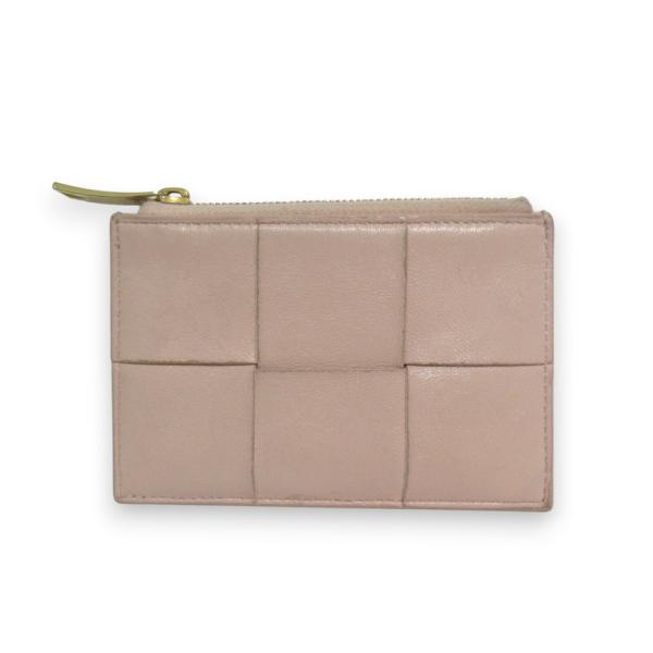 【人気モデル】ボッテガヴェネタ コインケース マキシ イントレ ベージュ レザー 良品 BOTTEGA VENETA ボッテガヴェネタ マキシ イントレチャート
