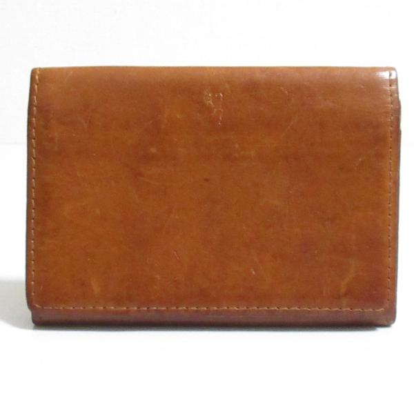 genten（ゲンテン） レザー カードケース 名刺入れ ブラウン メンズ