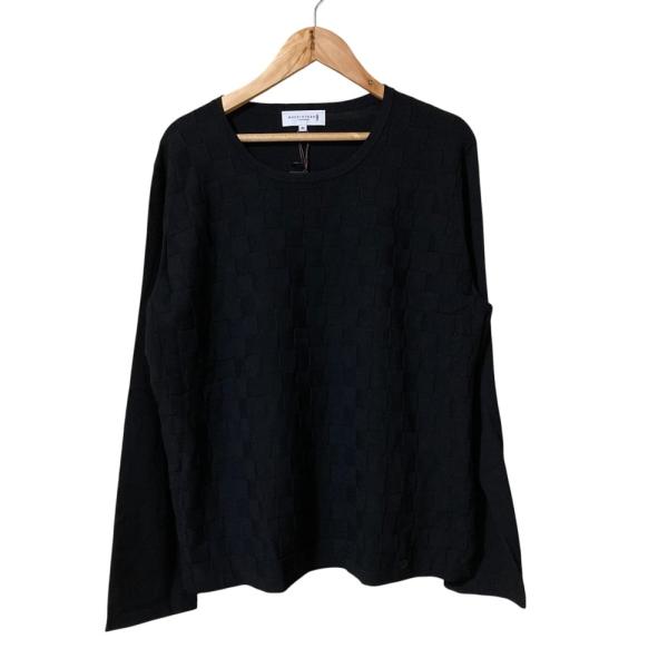24SS【タグ付✨】マッキントッシュロンドン チェックパターンニット 黒　XL Mackintosh 新品同様 24SS MACKINTOSH マッキントッシュロンドン