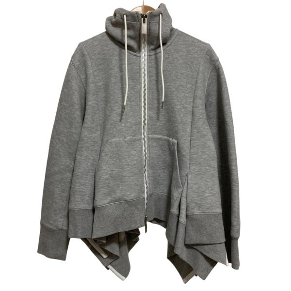 送料関税込★sacai★スポンジパネル付コットン混パーカー Sacai - スポンジ・スウェット・コットン・ブレンド・パーカー