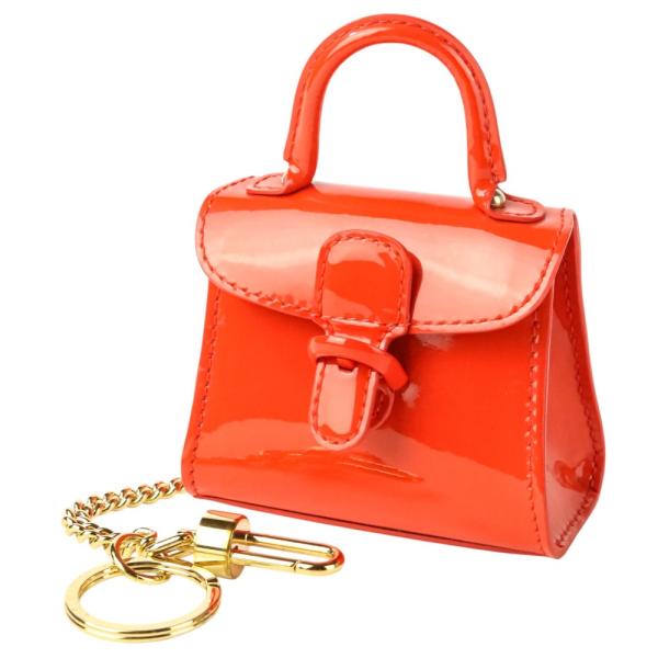 DELVAUX（デルヴォー） 美品 ブリヨン エナメル ミニバッグチャーム