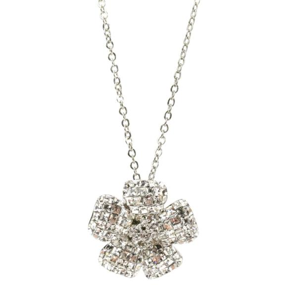 フォクシー ネックレス パール ラインストーン ブローチ 2way シルバー kigaeru_341376002020