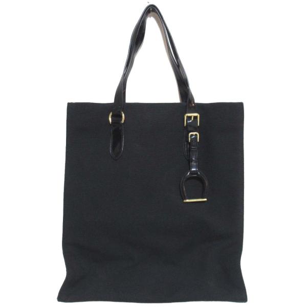 【美品】ラルフローレン　キャンバストートバッグ　オールブラック トートバッグ ポロポニー #118d ブラック – INTERMODE KAWABE