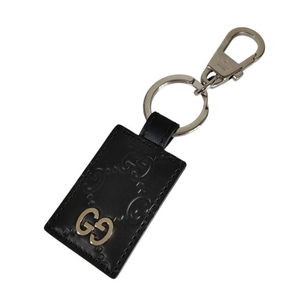 【未使用】GUCCI グッチ キーホルダー GG 正規品 h3 GUCCI 新品同様 グッチ シマ レザー GG柄 キーリング