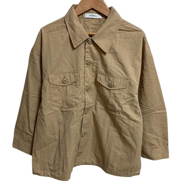 ジョンブル　ハンティングジャケット　Mサイズ　ベージュ×キャメル 未使用品 Johnbull（ジョンブル） 美品 ミリタリーシャツブルゾン ジャケット