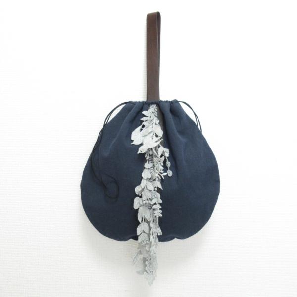 未使用☆ミナペルホネン　forest diamond pear bag ポーチ mina perhonen 美品 ミナペルホネン pear bag forest parade