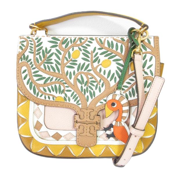 美品 トリーバーチ レザー 2way ショルダーバッグ マックグロー アイボリー 美品】トリーバーチ ショルダーバッグ マックグロー レザー