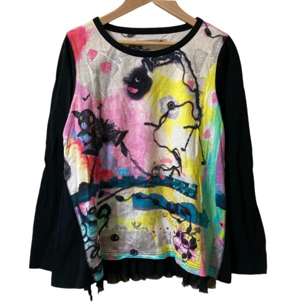 alberobelloオレボレブラ キャラクター柄 長袖シャツ ALBEROBELLO 美品 OLLEBOREBLA オレボレブラ アルベロベロ ぶた