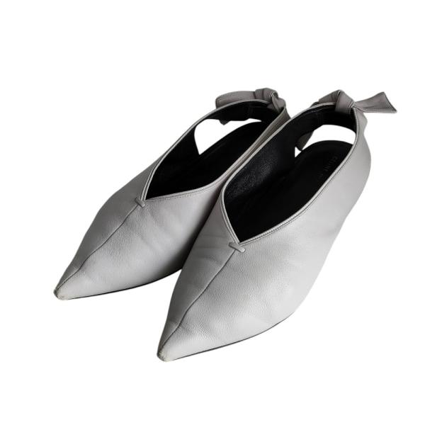 CELINE（セリーヌ） 良品 フィービー期 レザー スリングバックリボン v