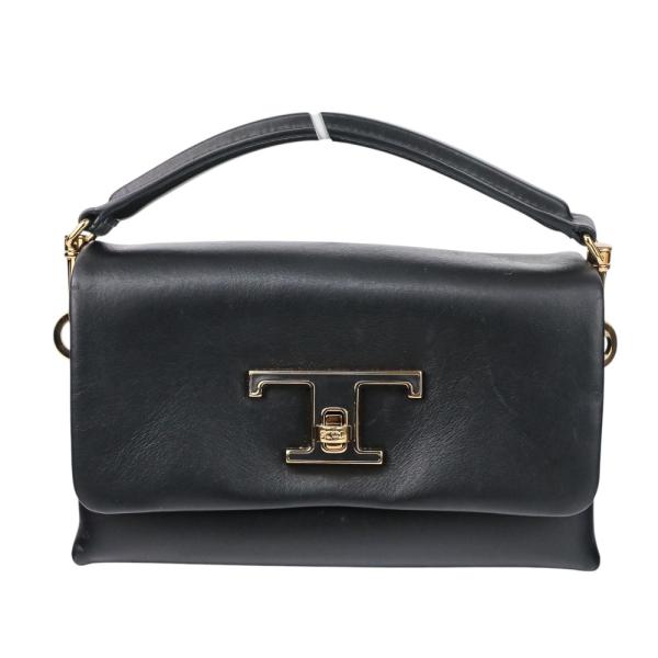 美品 TOD'S トッズ T タイムレスライン ターンロック 2WAY マイクロ