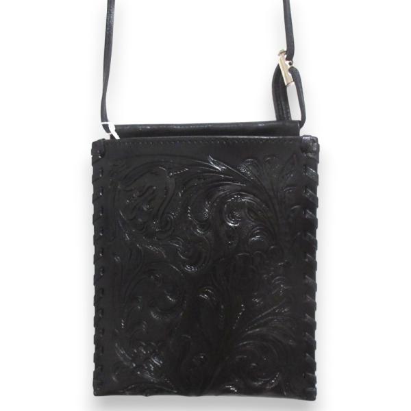 良品 23SS CARVING TRIBES カービングトライブス Phone Sholder Bag レザー ミニショルダーバッグ スマホポーチ ブラック レディース 古着 中古 USED CARVING TRIBES 良品 23SS CARVING TRIBES カービングトライブス Phone