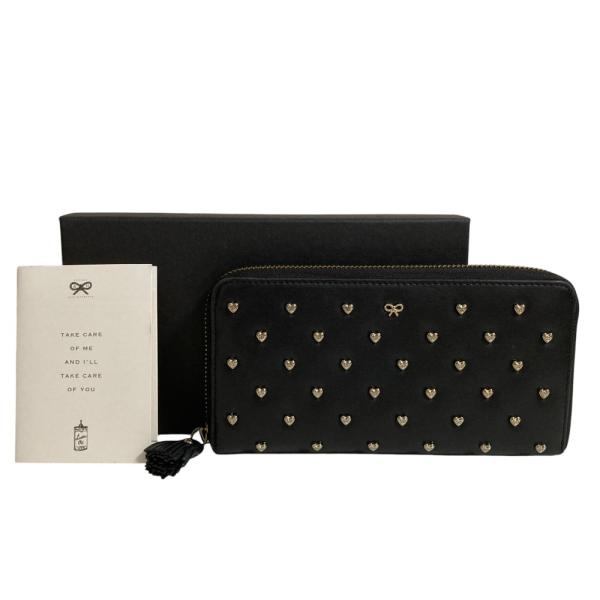 ANYA HINDMARCH 美品 アニヤハインドマーチ ハートスタッズ