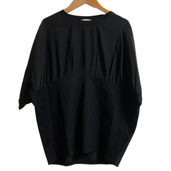 JIL SANDER 美品 ジルサンダー シルク切替 ハーフスリーブ