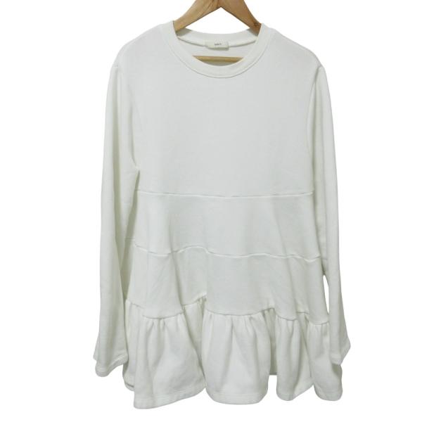 良品 24年商品 yori ヨリ フリル 裏毛 スウェット トレーナー トップス  