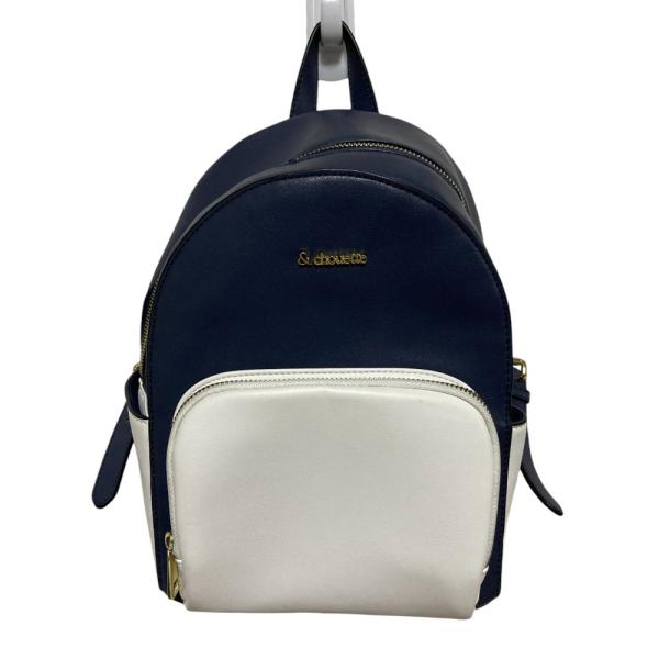 7月以降削除】&chouette リュック ブラック×ホワイト 良品 &chouette 